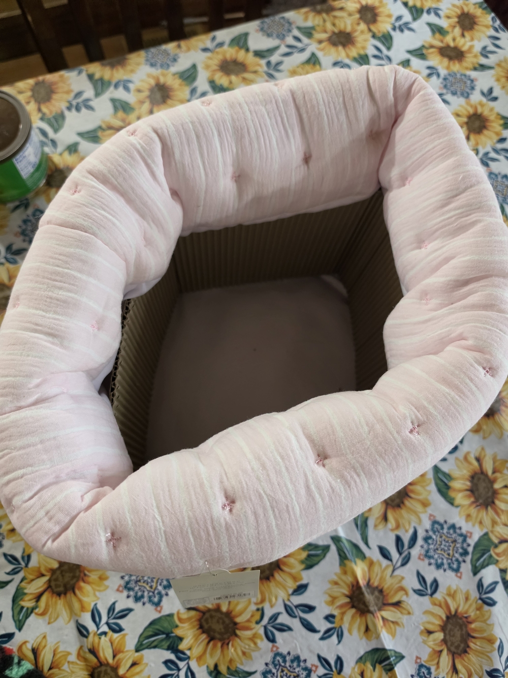 Cloud Island Pink Quilted Storage Bin - Picture 3 of 4